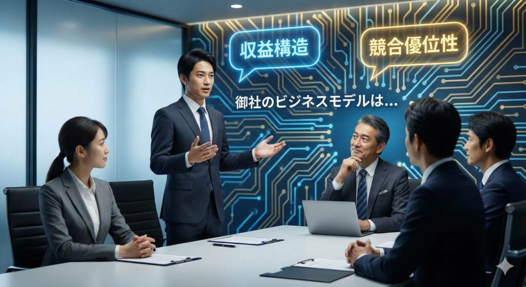 ビジネスモデル理解で面接突破、なぜうちに?の質問に完璧回答