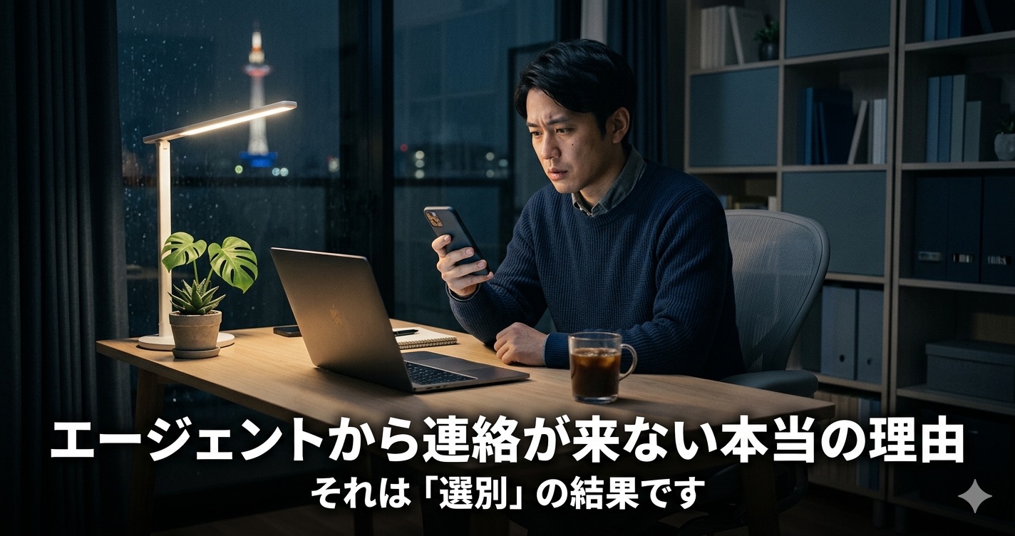 転職エージェントから面談後に連絡が来ない理由を解説する記事のアイキャッチ画像